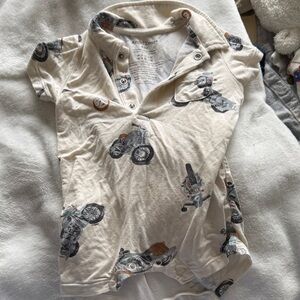 Motorcycle Print Kids Shirt